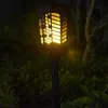 Solar Powered 96 Светодиодный Пламя Lawn Light Открытый Водонепроницаемый IP65 Садовый Путь Настенный Факел Фонарь