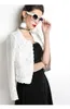 New spring Women's fashion long sleeve o-neck lace short jacket coat plus size MLXLXXL3XL4XL