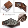 2021 RFID Blocking Wallet For Men Genuine Leather Wallets And Purse Small Short Pocket With Card Holder Money Bag Cartera