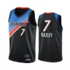 2021 \ roklahoma \ rcity \ rthundere \ r Men Jersey Steven Adams Shai Gilgeous-Alexander Black City Basketball Maglie uniforme