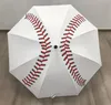 10 pièces nouveau marine rouge blanc jaune Cheerleading parapluies automatique pluie femmes trois-pliage Baseball couture parapluie coupe-vent femme imperméable Parasol