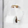 Toilet Paper Holders Simple Rolled Holder Bathroom Wooden Storage Bracket Hand Towel Dispenser Tissue Rack