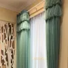 Gordijn gordijnen douane donkergroene vouwen dubbele verduisteringsgordijnen voor woonkamer Koreaanse stijl prinses paars blinds raambehandeling