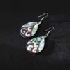 GAKU Korean Fashion Shell Series Enkel och naturlig Rendering Water Drop Earrings Women 2021