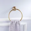 Bath Accessory Set IMPEU Toilet Paper Holder And Towel Ring Wall Mounted Antique Brass Brushed Bronze1537175