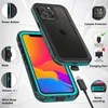 Rode Pepper IP68 Waterdichte Telefoon Gevallen voor iPhone 13 12 Mini 11 PRO X XR XS MAX SAMSUNG OPMERKING 20 S21 Ultra S20 Plus A12 A21 A51 A52 A72 Shockproof Case