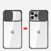Étuis pour appareil photo Protection de l'objectif Transparent Clear Hybrid PC TPU Phone Cover pour iPhone 12 11 Pro Max XR XS 8 7 6 Plus étui antichoc