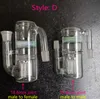 For Glass bong water Pipe two style glass ash catcher Reclaim Ash Catcher Lacunaris Inline two honeycombs Ashcatcher in 18mm and 14mm joint