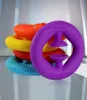 Silikon grepp ring press squeeze leksaker motion muskel träning finger träning dekompression leksak