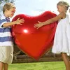 Décoration de fête 20pcs 75cm grand ballon géant coeur rouge rose pour mariage saint-valentin feuille hélium gonflable1