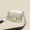 HBP lederen tas Womens 2021 Nieuwe High-end Niche Design Een-Shoulder Messenger Small Square Handtas Fashion Casual Tofu Tassen