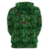 Halloween green hair monster Grinch 3D sweater digital print Hoodie Cosplay animation