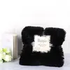 Plush Cobertor Super Macio Longo Shaggy Coberturas Fuzzy Pv Faux Fur Warm Elegant Cozy Lance Sofás de cama 80 * 120 cm