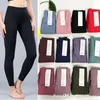 Designer Legging Lu Shaping Yoga Pant Sports Pants Women Trousers Fitness Trouser Clothing Training Running Quick Dry Outwear leggings for women