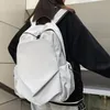 Projektowne wodoodporne nylonowe plecak Kobiety duża pojemność stały kolor mężczyzn torebka podróżna unisex college college'u plecaki laptopa szkolne
