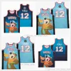 Film # 12 VANCOUVER YOGI BEAR TEAL FADE BLUE Custom DIY Design Stitched College Basketball Jerseys