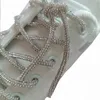 2021 Full Rhinestone Crafts DIY Drawstring Trousers Rope Cap RopeS Rainbow Shoe Cadarço Belt Bowknot Lazy Elástico Cadarços Acessórios de Vestuário