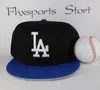 Brev L och en storlek snapback hattar 59fifty monterad baseball sport mössa svart vit blå vit klassisk hatt olika stilar 782637876
