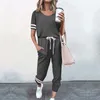 Seth Summer Pajamas Zestaw Kobiety Loungewear Sleepwear Home Garnitur Kobiet Przypadkowy Sen Wear for XXXL 210831