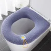 Newwinter Warmer Toiletzitting Cover Mat Badkamer Pad Kussen met Handvat Dikkere Zachte wasbare Closestool RRB12450