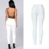 Taille haute Femmes Jeans Mode Blanc Élastique Push Up Sexy Slim Denim Crayon Pantalon Stretch Maigre Dame Pantalon Pantalon Femme 211129
