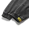 Plus Taille 5XL 6XL 7XL Marque Jeans décontractés pour hommes Streetwear Harem Pantalon de haute qualité Pantalon à cordon élastique Mâle Noir Bleu 210723