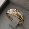 Bague en métal à motif creux pour femmes et filles, Vintage, couleur frappée, cœur d'amour, bijoux de fête