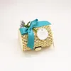 Gift Wrap 12pcs Bamboo Candy Boxes European Antique Wedding Round Product Manual Box