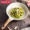 Ceramic Trying Coardware Pot и Nony Stick Cooking Набор завтрак Crepe Соты Wok Японская кухня Эмаль Pan 210319