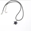 star point Natural Stone Pendulum Pendant Reiki Healing Crystal Necklace Green Blue Quartz Chakras Pendulo Jewelry