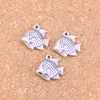 52pcs Antique Silver Bronze Plated fish goldfish Charms Pendant DIY Necklace Bracelet Bangle Findings 16*17mm