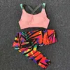 Women's Sports Suits Gym Clothing Yoga Set Running Fitness Bra+Yoga Pants Workout Sets Spring Summer Autumn Sport Wear 210802
