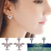 Coreano Zircon Stud Brincos para Mulheres Geométricas Brinco Brinco Brincos De Prata Banhado Jóias Earing Brincos Brincos F257 Preço de Fábrica Especialista Qualidade