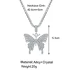 Grote Strass Vlinder Hanger Ketting Ketting Voor Vrouwen Crystal Choker Verklaring Sieraden Chokers4760381