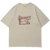 Men's T-shirt Desert Cactus Printed Summer Short Sleeve Hip Hop Oversized Cotton Casual Harajuku Streetwear Top Tee Men Tshirts 210601