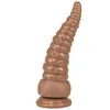 Nxy Dildos Anal Brinquedos Octopus Tentáculos Falso Pénis Plug Masturbação Dilator Dilator Backcourt Bead Puxando Homens e Mulheres Diversão Adulto Produtos 0225