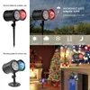 14 패턴 LED 프로젝터 램프 효과 더블 헤드 오션 웨이브 눈송이 크리스마스 조명 방수 야외 레이저 투사 무대 조명