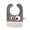 Wholesale 15 Style Baby INS Little cartoon monster bibs Burp New kids Christmas Halloween Pure cotton double layer bibs burp cloths 561 Y2