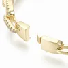 2 stks Messing Pave Cubic Zirconia Open Manchet Armbanden Vergulde 2021 Nieuwe Bangle Armband voor Vrouwen Meisje Bruiloft Sieraden Gift Q0722