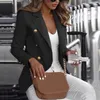 Luksusowy Płaszcz Kobiety Jesień Zimowe Odzież OL Bussiness Plus Size 5xl Casual Veste Femme Slim Button Damskie Casaako Feminino SH190912