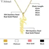 Box Chain Vertical Name Charm Women Men Custom Jewelry Gold Filled Personalized Nameplate Pendant Necklace BFF Gift