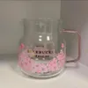2021 Korea Starbucks Mugs Sakura Series Pink Teapot Glass 570ML Coffee Cups