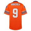 #9 Bobby Boucher the Waterboy 50th Anniversary Movie Football Jersey Double Ed Name and Number Embroidery IN STOCK