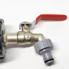 Urządzenia do podlewania ibc zbiornik kranowy adapter paliwa mosiężna zawór zamienny części do domu złącza wody ogrodowej kran 1PCS p2882