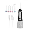 USB Recharging Water Flosser Elektryczny Oral Irrigator 300 ml z 5 czołami odrzutowymi Cormonless Cleaner do zębów do zębów Brasy Moste Care Home Travel