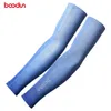 Men Women Arm Warmers Printed Grey Blue Sleeve Compression Outdoor Sports UV protection Arms Warm Sunscreen Cycling Running Bicycle Sleeves