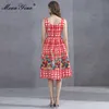 Fashion Designer dress Summer Women Dress Spaghetti Strap Floral-Print Vacation Ball Gown Dresses 210524