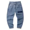 2021 Våren nya män raka beskurna jeans mode lösa manliga denim byxor student ankel längd byxor g0104