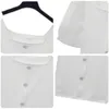 Trójniki T Shirt Kobiety Ubrania Bawełniane Koreański Koszulka Tassel Zroszony Lato Topy Krótki Rękaw V-Neck Y2K Koszula Black White 210604