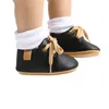 Första Walkers Baby Boys Girls Lace Up Sneakers Höst Soft Sole Spädbarn Moccasins Born Anti-Slip Shoes